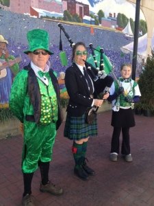 St. Patrick's Bagpipers at Patty in the Alley in Cambridge