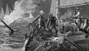 Oyster Dredging on the Eastern Shore