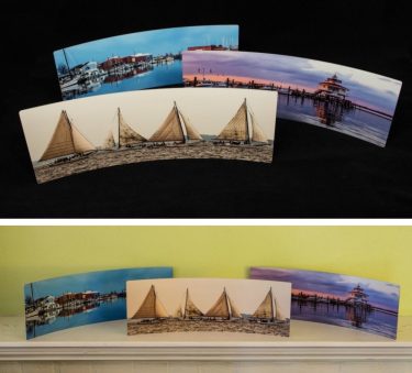 Curved Metal Print by Secrets of the Eastern Shore