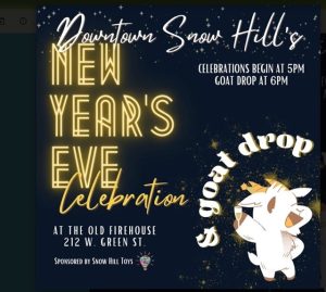 Snow Hill Goat Drop New Year's Eve